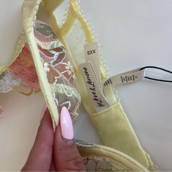 For Love & Lemons Colorful Lace Bra NWT - Picture 3 of 7